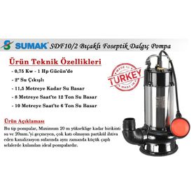 Sumak SDF10-2 Foseptik Dalgıç Pompası