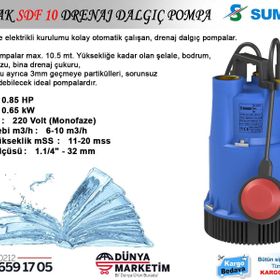 Sumak SDF10 Dalgıç Pompası