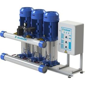 Sumak SHM12 C 220/4 Düşey Milli Kademeli Üç Pompalı Hidrofor