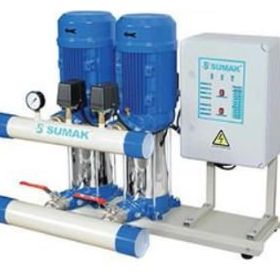 Sumak SHM6 B 100/6 6 Kat 30 Daire Düşey Milli Kademeli Çift Pompalı Hidrofor