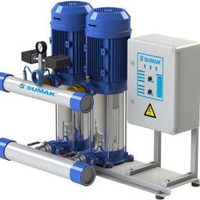 Sumak SHM6 B 100/6 6 Kat 30 Daire Düşey Milli Kademeli Çift Pompalı Hidrofor