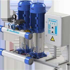 Sumak SHT16 B 750/7 Düşey Milli Kademeli Çift Pompalı Hidrofor