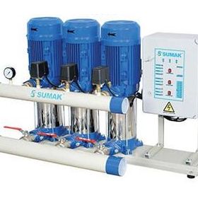 Sumak SHT6 C 100/6 Düşey Milli Kademeli Üç Pompalı Hidrofor