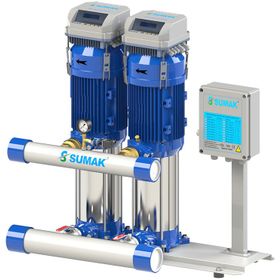 Sumak SHT8-B-300/8-FK Düşey Milli Kademeli Çift Pompalı Frekans Kontrollü Hidrofor
