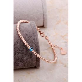 Sümer Telkari 3361 Dorissa Rose Nazar Boncuklu Gümüş Bilezik