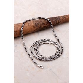 Sümer Telkari 7161-MP7161 Telkâri Kral Zİncir 2 MmElişi Erkek 50 cm Gümüş Kolye
