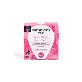 Summer's Eve Sheer Floral 16 Adet Özel Bölge Temizlik Mendili