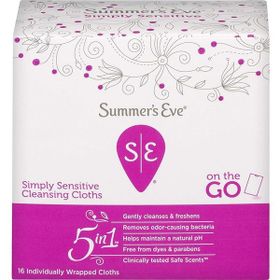 Summer's Eve Simply Sensitive 16 Adet Özel Bölge Temizlik Mendili