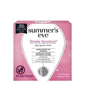 Summer's Eve Simply Sensitive 16 Adet Özel Bölge Temizlik Mendili