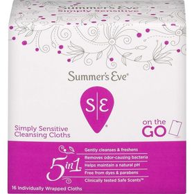 Summer's Eve Simply Sensitive 16 Adet Özel Bölge Temizlik Mendili