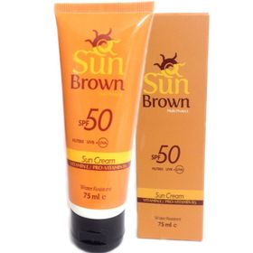 Sun Brown 75 ml Spf50+ Tüm Cilt Tipleri İçin Güneş Kremi