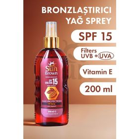 Sun Brown Spf 15 200 ml Güneş Yağı