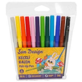 Sun Design 12’li 4988 Keçeli Boya Kalemi