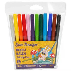 Sun Design 12’li 4988 Keçeli Boya Kalemi