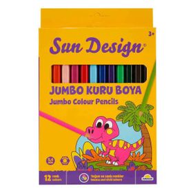 Sun Design 12’li 4992 Jumbo Kuru Boya Kalemi
