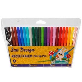 Sun Design 24’lü 4989 Yıkanabilir Keçeli Boya Kalemi
