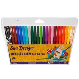 Sun Design 24’lü 4989 Yıkanabilir Keçeli Boya Kalemi