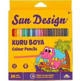 Sun Design 24’lü 4991 Kuru Boya Kalemi