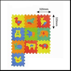 Sun Ta Toys Eva Hayvanlar 10 Parça Puzzle Oyun Matı