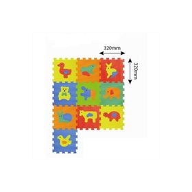 Sun Ta Toys Eva Hayvanlar 10 Parça Puzzle Oyun Matı