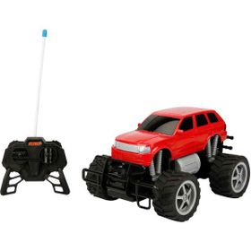 Suncon 1:18 Uzaktan Kumandalı Jumbo Wheels 26 cm Kırmızı Jeep USB Şarjlı Araba