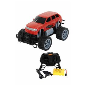 Suncon 1:18 Uzaktan Kumandalı Jumbo Wheels 26 cm Kırmızı Jeep USB Şarjlı Araba