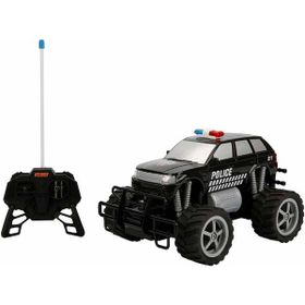 Suncon 1:18 Uzaktan Kumandalı Jumbo Wheels Jeep USB Şarjlı Işıklı Polis Arabası