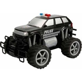 Suncon 1:18 Uzaktan Kumandalı Jumbo Wheels Jeep USB Şarjlı Işıklı Polis Arabası