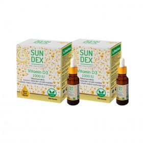 Sundex Vitamin D3 1000 IU 2x20 ml Damla