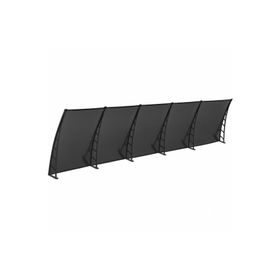 Sundurmagross Cosmos Kapı Pencere Üstü Pratik 105x600 Siyah Sundurma