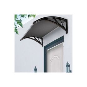 Sundurmagross Crocus Kapı Pencere Üstü Pratik 80x120 Siyah Sundurma