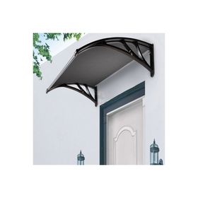 Sundurmagross Crocus Kapı Pencere Üstü Pratik 80x120 Siyah Sundurma
