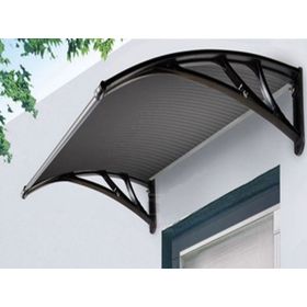 Sundurmagross Kapı Pencere Üstü Pratik 120x100 cm Siyah Sundurma