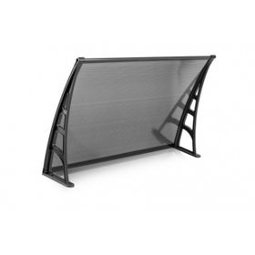 Sundurmagross Lotus Kapı Pencere Üstü Pratik 70x120 cm Siyah Sundurma