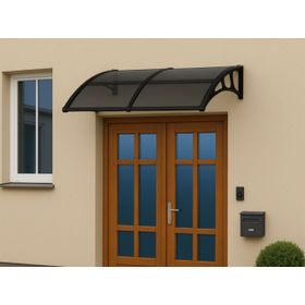 Sundurmagross Lupin Kapı Pencere Üstü Pratik 105x240 cm Siyah Sundurma
