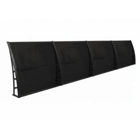 Sundurmagross Lupin Kapı Pencere Üstü Pratik 105x480 Siyah Sundurma