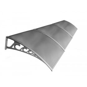 Sundurmagross Pratik Kapı Pencere Üstü 6 mm Levhalı 100x450 cm Gri Sundurma