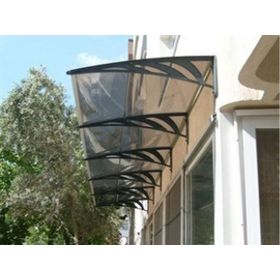 Sundurmagross Transpaforza TF STD 1.12 360x100 Bronz 3 mm Solid Levha Kapı Üstü Sundurma