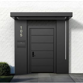 Sundurmagross Vera Viela 200x90 cm Ledli Posta Kutulu Alüminyum Işıklı Sundurma