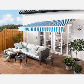 Sunfun Mavi Beyaz 400x250 cm Polyester Tente