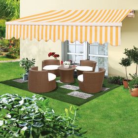 Sunfun Sarı Beyaz 300x200 cm Polyester Tente