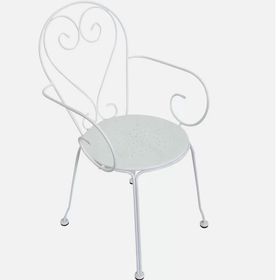 Sunfun Steel Metal Beyaz Bahçe Sandalyesi