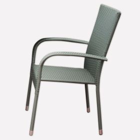 Sunfun Steel Neila Rattan Sandalye
