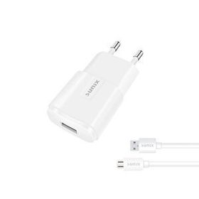 Sunix 2.1A USB-A Girişli Beyaz S-21 Micro Şarj Aleti Seti