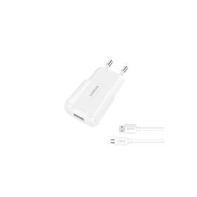 Sunix 2.1A USB-A Girişli Beyaz S-21 Micro Şarj Aleti Seti