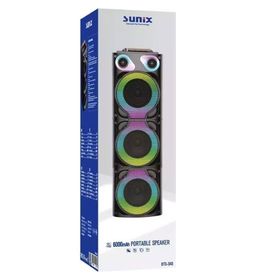 Sunix BTS-340 10 W Ledli Taşınabilir Siyah Bluetooth Hoparlör