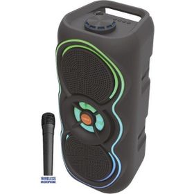 Sunix BTS-470 20 W Kablosuz Mikrofon Ledli TWS Siyah Bluetooth Hoparlör