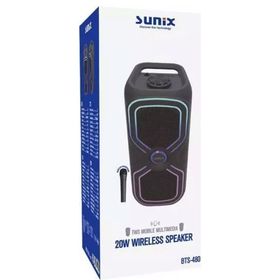 Sunix BTS-480 20 W Kablosuz Mikrofonlu TWS Bluetooth Hoparlör