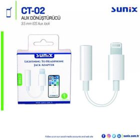 Sunix CT02 Lightning To Aux Dönüştürücü