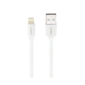 Sunix SC03 Soft İos Lightning 3A Beyaz Çıkışlı Data Ve Şarj Kablosu